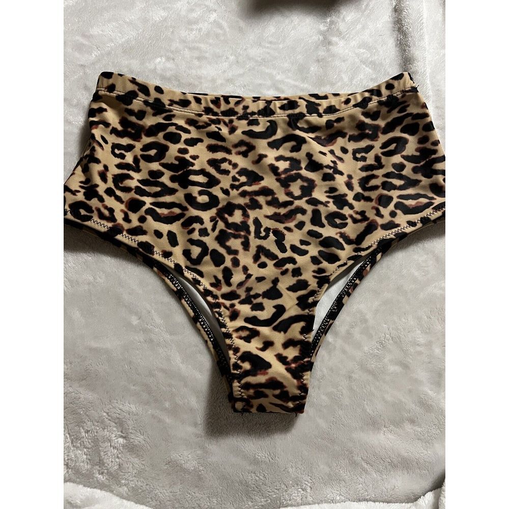Animal Print Swim Bottoms Women's Size Small New